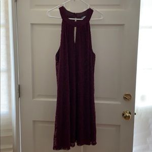 Burgundy knee length dress, 22W